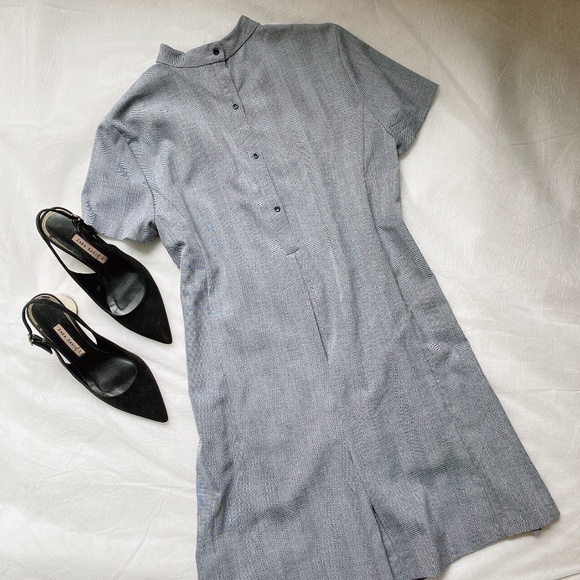 Zara V-Neck Dress With Choker Size S (EUC) - Picture 7 of 8